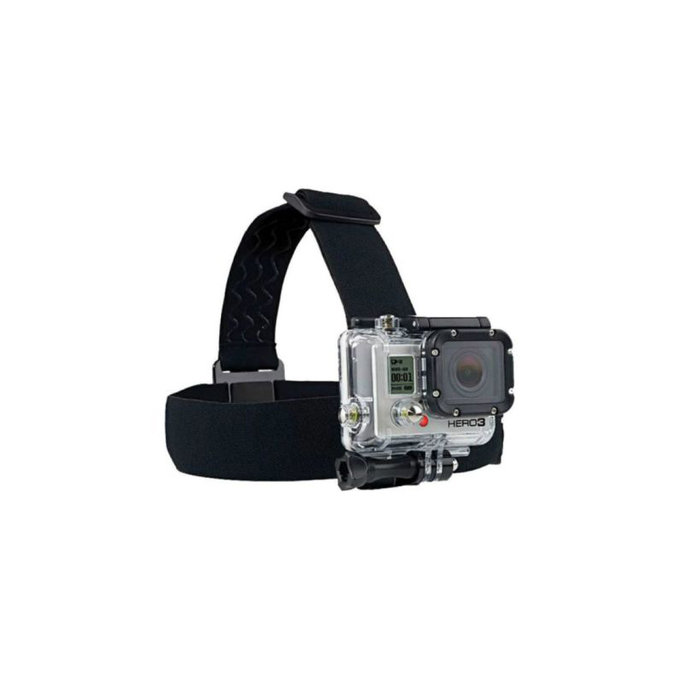 FixPremium - Držák na Hlavu pro GoPro, čierny