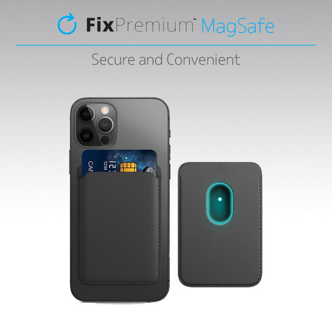 FixPremium - MagSafe Peněženka, černá