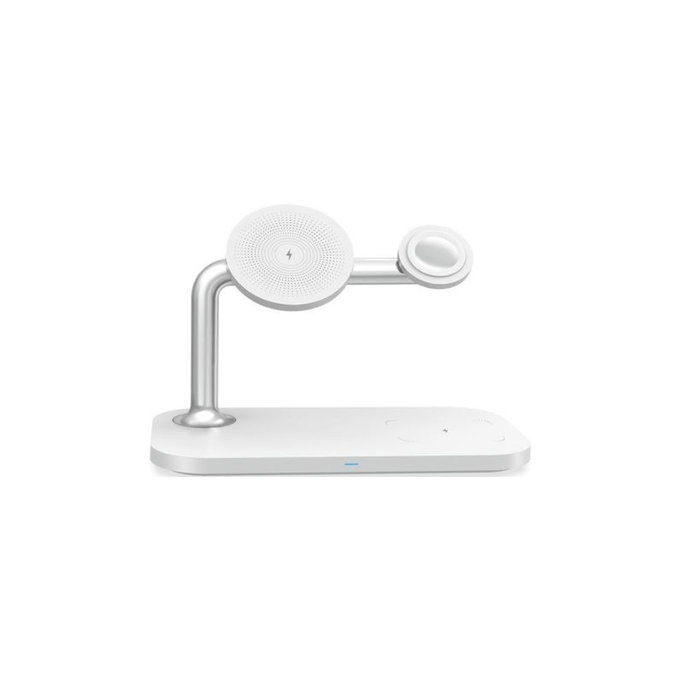 FixPremium - MagSafe Stojan 3v1 pro iPhone, Apple Watch a AirPods, bílá