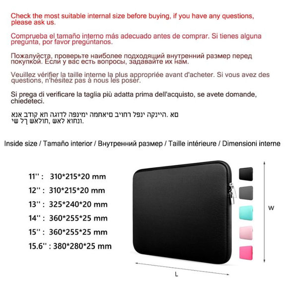 FixPremium - Pouzdro na Notebook 15,6", šedá