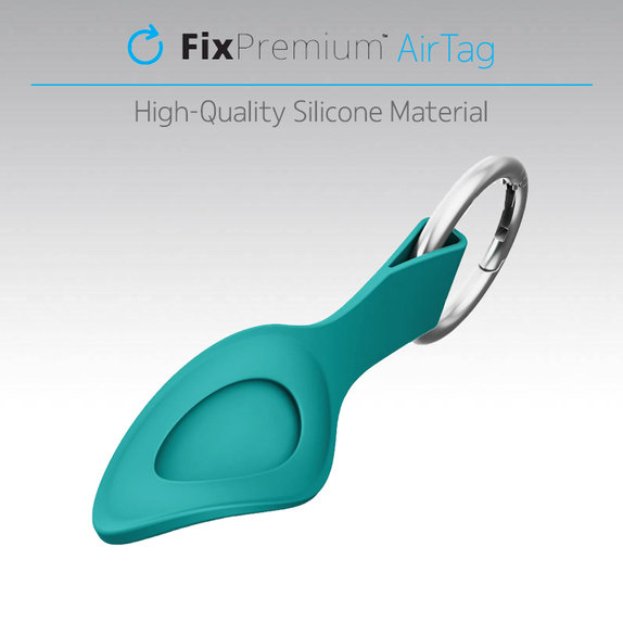 FixPremium - Silikonová Klíčenka pro AirTag, oranžová