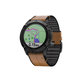 FixPremium - Kožený Řemínek pro Garmin (QuickFit 22mm), svetlě hnědá