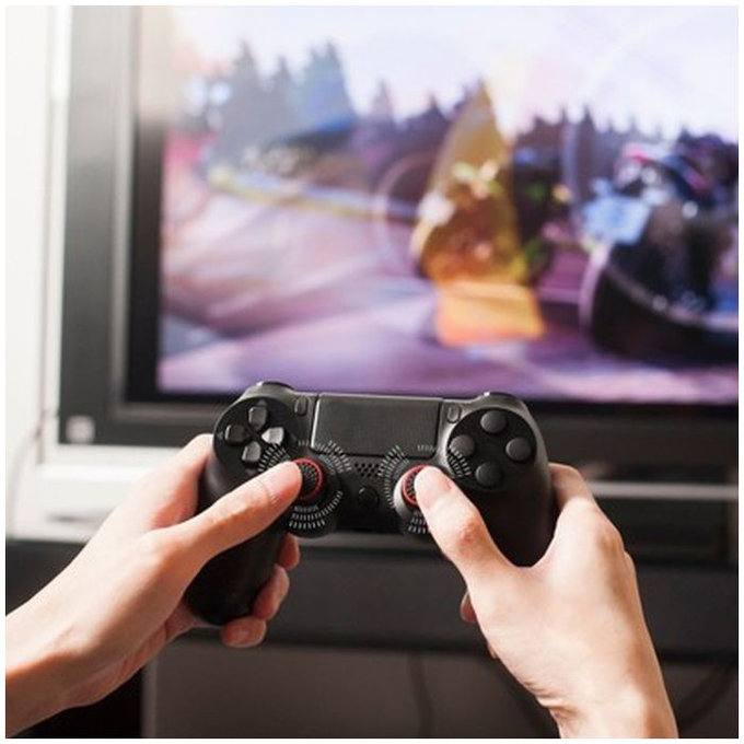 FixPremium - PS4/PS5 Controller Grip Caps - Set 2ks, červená