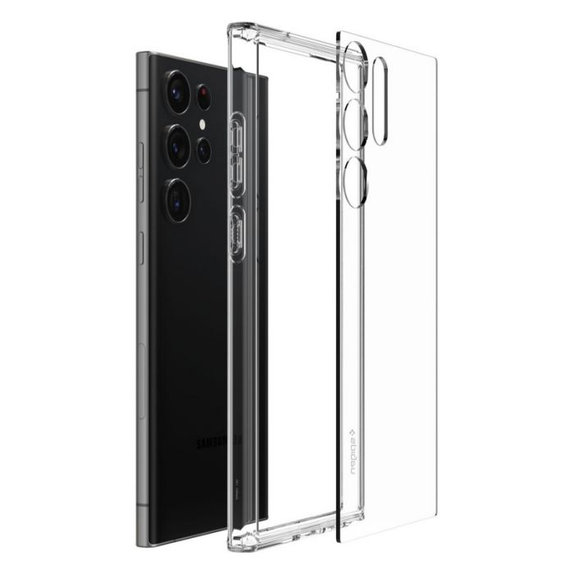 Spigen - Pouzdro Ultra Hybrid pro Samsung Galaxy S23 Ultra, crystal clear