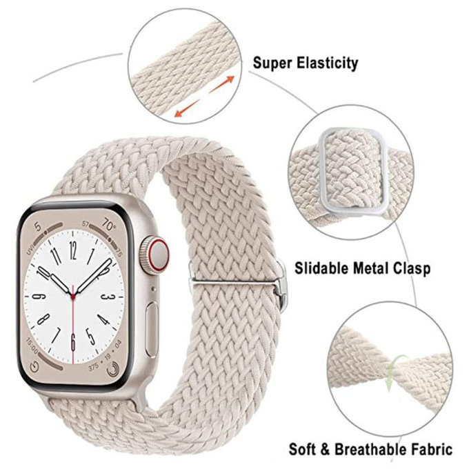FixPremium - Řemínek Solo Loop pro Apple Watch (42, 44, 45 a 49mm), černá