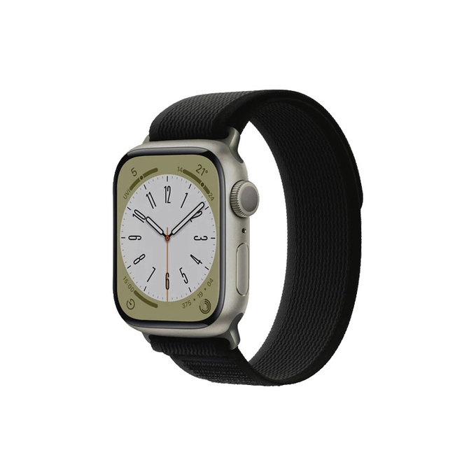 FixPremium - Řemínek Trail Loop pro Apple Watch (38, 40 a 41mm), černá