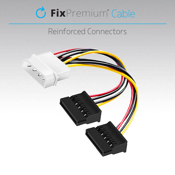 FixPremium - Napájecí Kabel - IDE ATA / 2x SATA