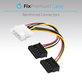 FixPremium - Napájecí Kabel - IDE ATA / 2x SATA