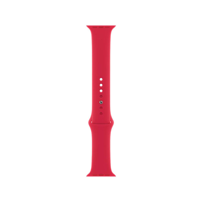 FixPremium - Silikonový Řemínek pro Apple Watch (38, 40 a 41mm), červená