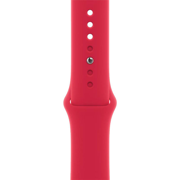 FixPremium - Silikonový Řemínek pro Apple Watch (38, 40 a 41mm), červená