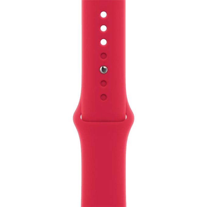 FixPremium - Silikonový Řemínek pro Apple Watch (38, 40 a 41mm), červená