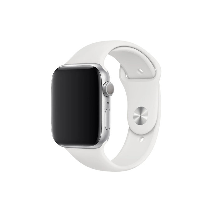 FixPremium - Silikonový Řemínek pro Apple Watch (42, 44, 45 a 49mm), bílá