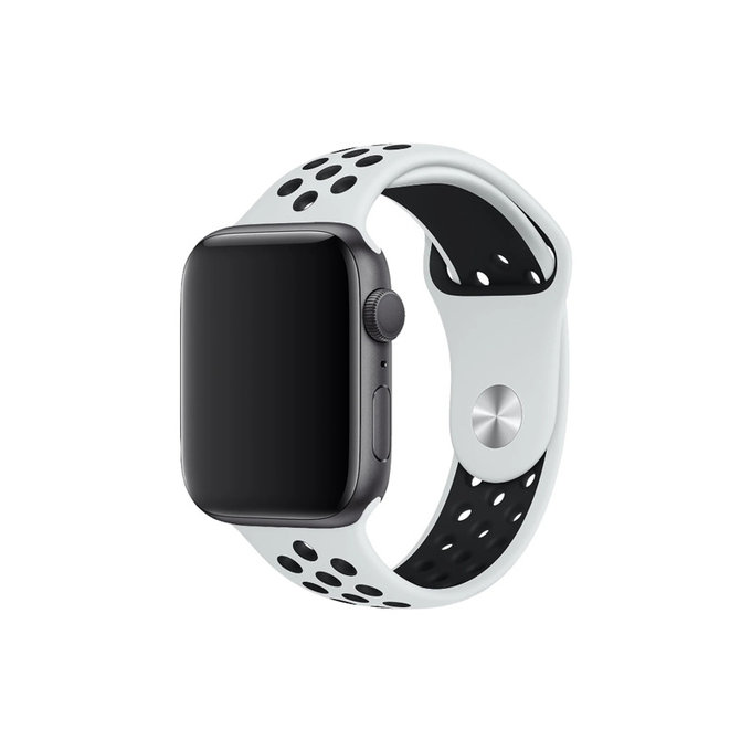 FixPremium - Silikonový Sportovní Řemínek pro Apple Watch (38, 40 a 41mm), bílá
