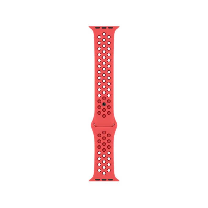 FixPremium - Silikonový Sportovní Řemínek pro Apple Watch (42, 44, 45 a 49mm), červená