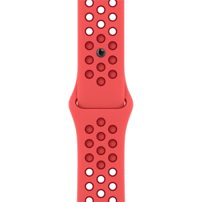 FixPremium - Silikonový Sportovní Řemínek pro Apple Watch (42, 44, 45 a 49mm), červená