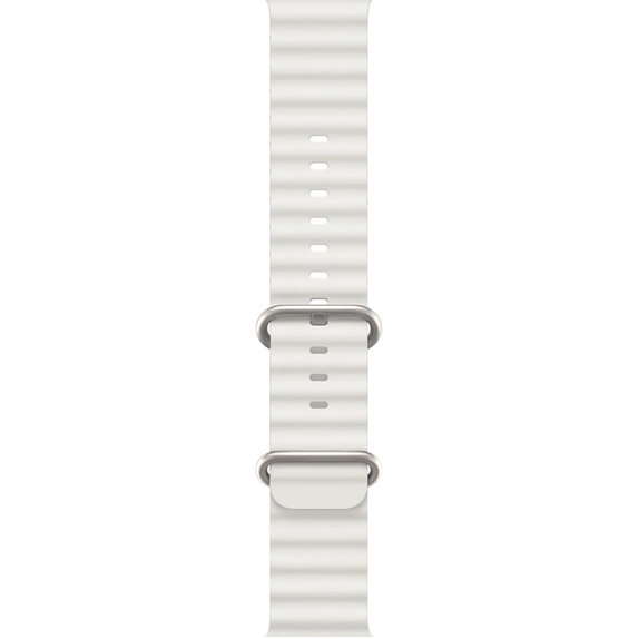 FixPremium - Řemínek Ocean Loop pro Apple Watch (38, 40 a 41mm), bílá