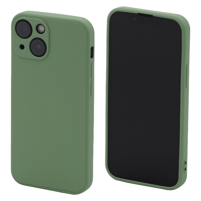 FixPremium - Puzdro Rubber pro iPhone 14 Plus, zelená