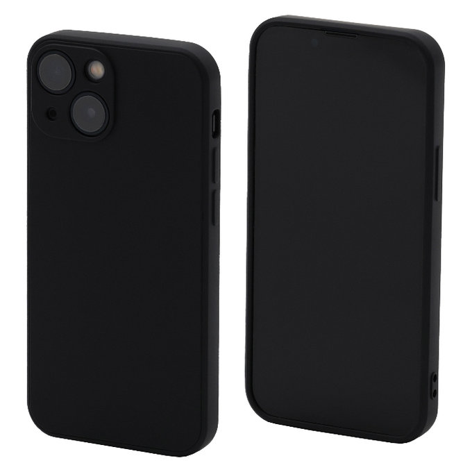 FixPremium - Puzdro Rubber pro iPhone 13 mini, černá