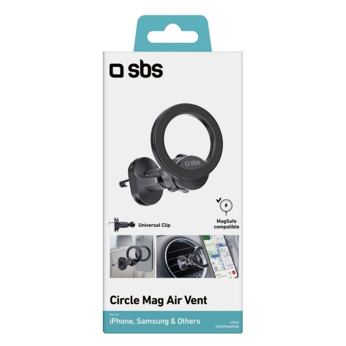 SBS - Držák do Auta CircleMag MagSafe, černá