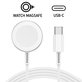 Magnetická rychlonabíječka pro Apple Watch, USB-C, 1 m, plast, bulk