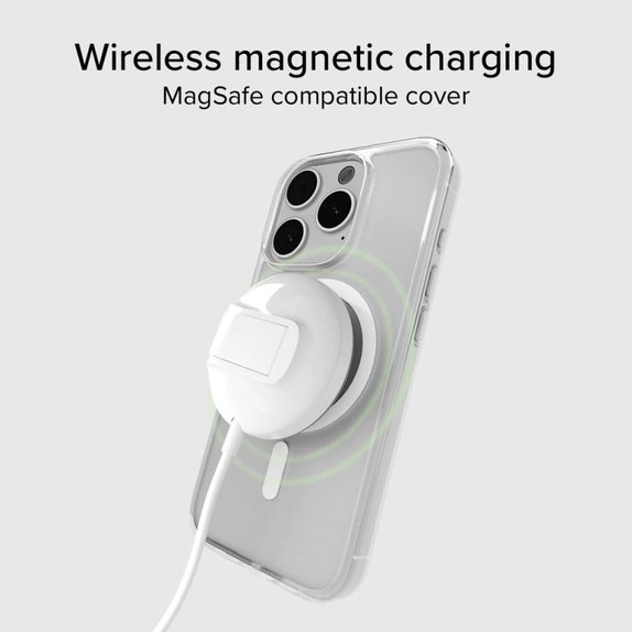 SBS - Puzdro Light Mag s MagSafe pro iPhone 15 Pro Max, transparentní