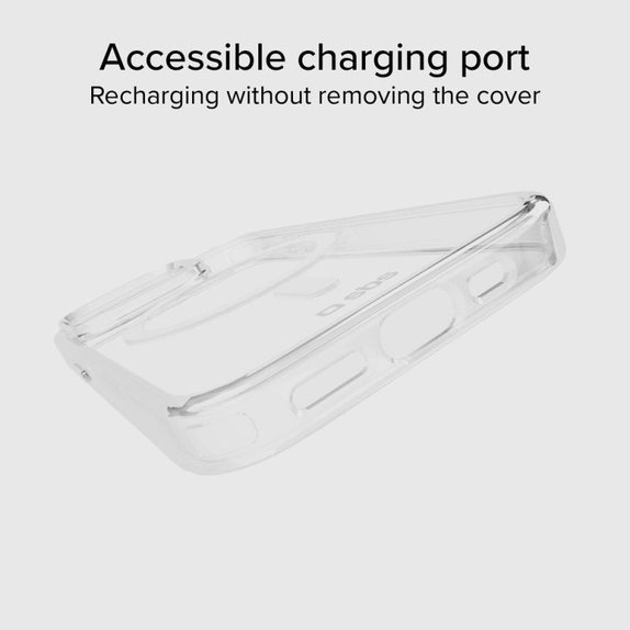 SBS - Puzdro Light Mag s MagSafe pro iPhone 15 Pro Max, transparentní