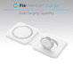 FixPremium - MagSafe Duo pro iPhone a Apple Watch, bílá