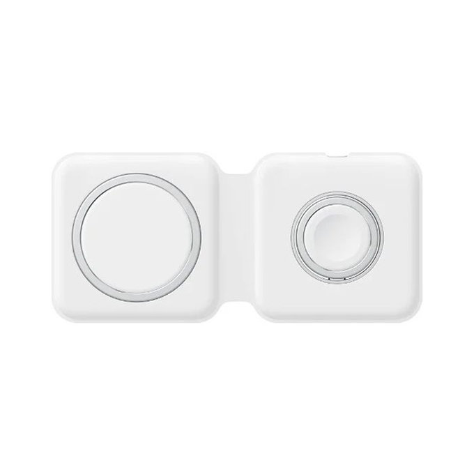 FixPremium - MagSafe Duo pro iPhone a Apple Watch, bílá