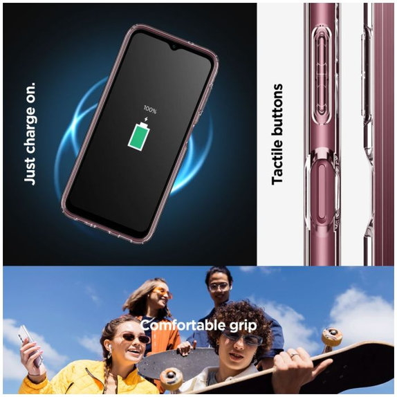 Spigen - Pouzdro Liquid Air pro Samsung Galaxy A14 5G, crystal clear