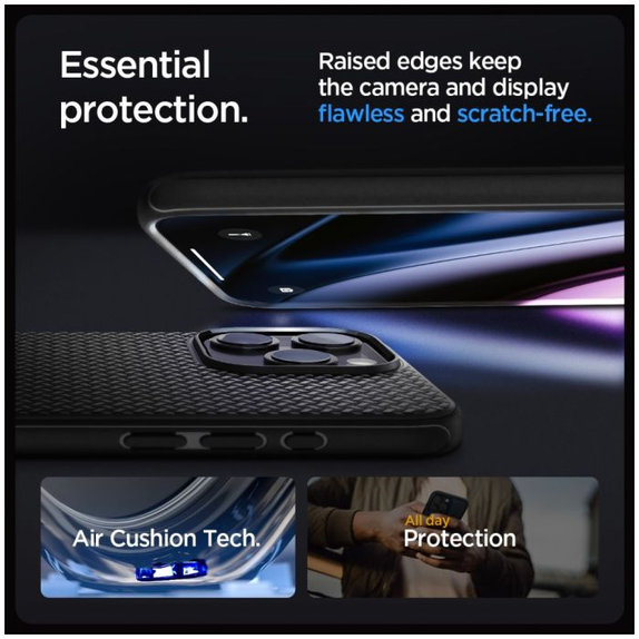 Spigen - Pouzdro Mag Armor s MagSafe pro iPhone 15 Pro, matte black