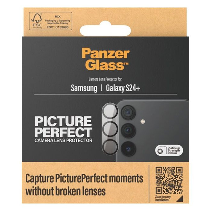 PanzerGlass - Ochranný Kryt Objektivu Fotoaparátu PicturePerfect pro Samsung Galaxy S24+, černá