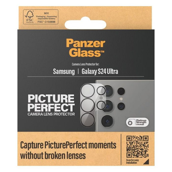 PanzerGlass - Ochranný Kryt Objektivu Fotoaparátu PicturePerfect pro Samsung Galaxy S24 Ultra, černá