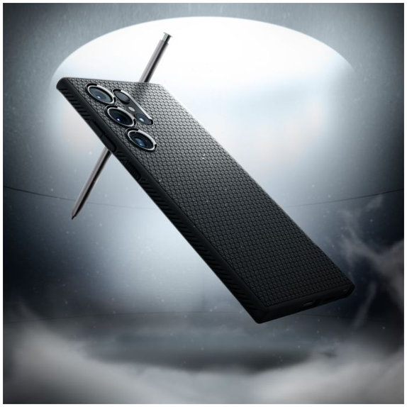 Spigen - Pouzdro Liquid Air pro Samsung Galaxy S24 Ultra, Matte Black