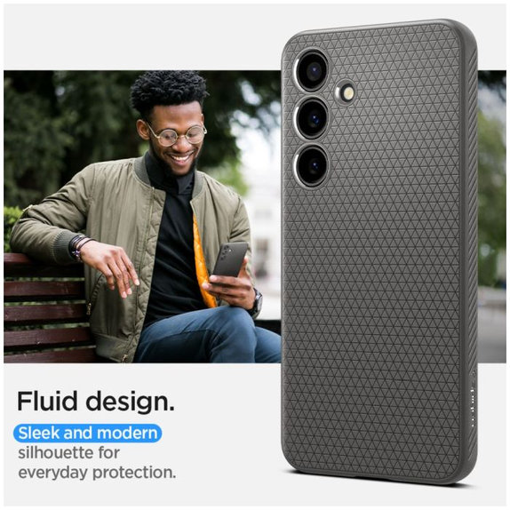 Spigen - Pouzdro Liquid Air pro Samsung Galaxy S24, Granite Gray