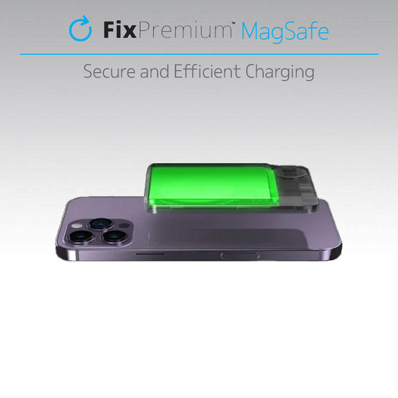 FixPremium - MagSafe PowerBank s LCD 10 000mAh, černá