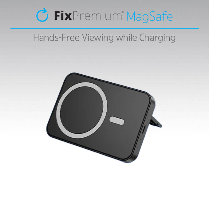 FixPremium - MagSafe PowerBank se Stojanem 5000mAh, bílá