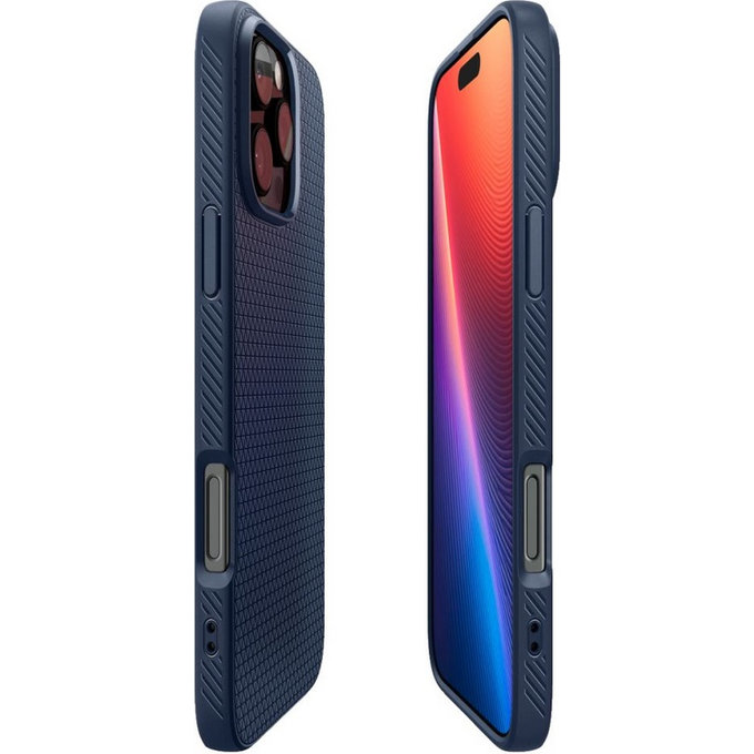 Spigen - Pouzdro Liquid Air pro iPhone 16 Pro, navy blue