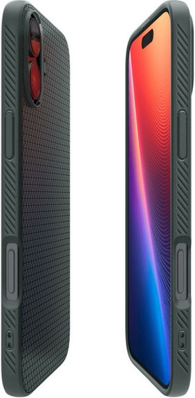 Spigen - Pouzdro Liquid Air pro iPhone 16, abyss green