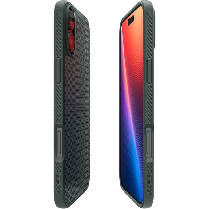 Spigen - Pouzdro Liquid Air pro iPhone 16, abyss green