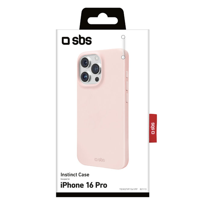 SBS - Puzdro Instinct pro iPhone 16 Pro, růžová