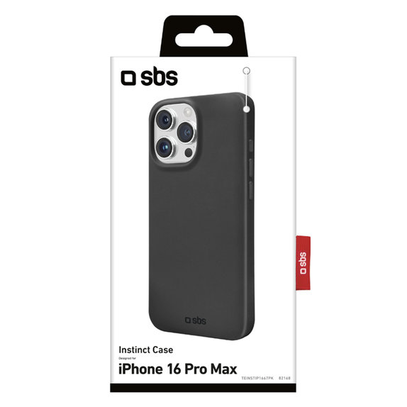 SBS - Puzdro Instinct pro iPhone 16 Pro Max, černá