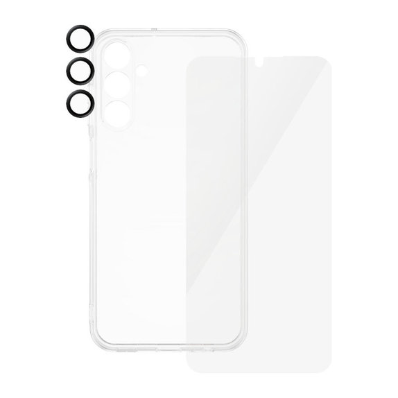 Bundle ochranný kryt objektivu + tvrzené sklo UWF + pouzdro TPU pro Samsung A15 5G, SAFE