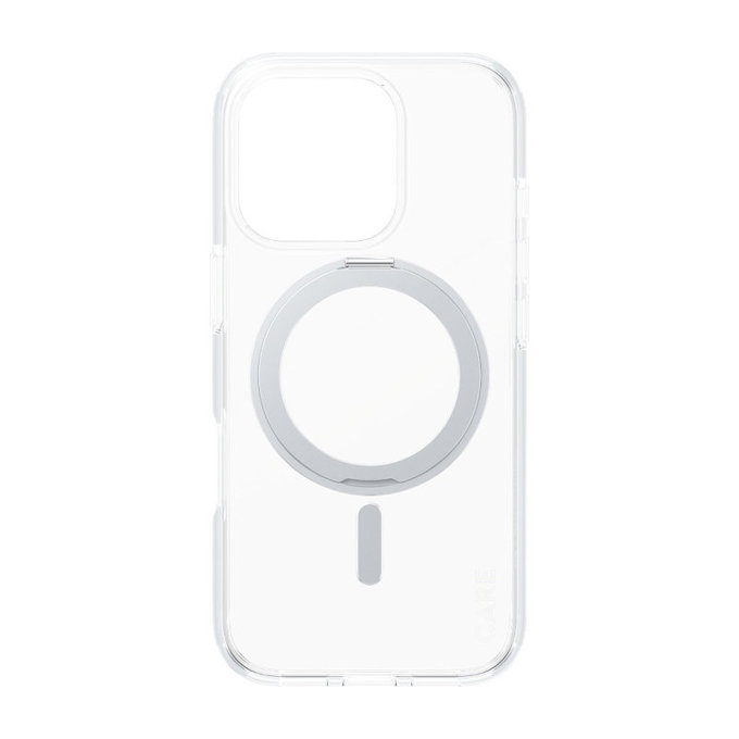 Pouzdro Kickstand s MagSafe pro iPhone 16 Pro, Stříbrná, CARE