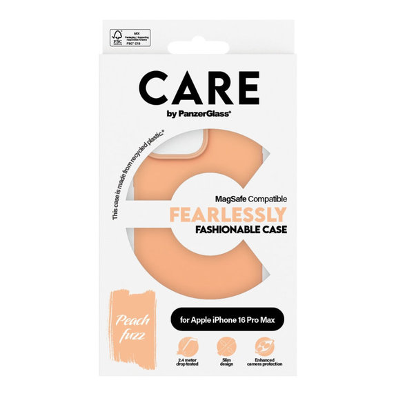 Pouzdro Fearlessly s MagSafe pro iPhone 16 Pro Max, Peachy, CARE