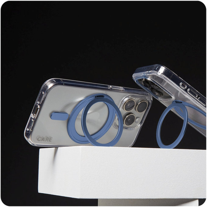 Pouzdro Kickstand s MagSafe pro iPhone 16, Modrá, CARE