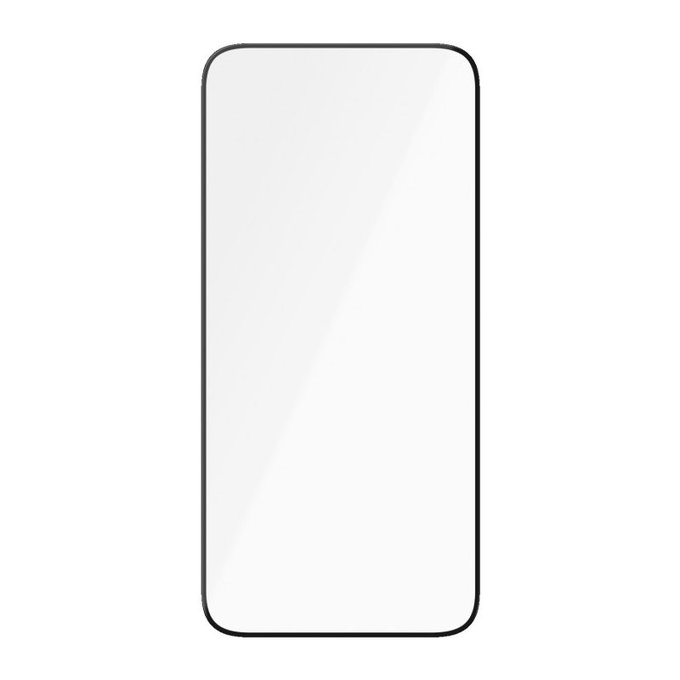 Tvrzené sklo UWF Ceramic s aplikátorem pro iPhone 15 Plus, Černá, PanzerGlass