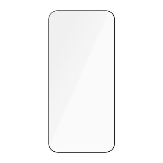 Tvrzené sklo UWF Ceramic s aplikátorem pro iPhone 15 Pro Max, Černá, PanzerGlass