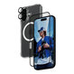 Bundle 3v1 Hoops + Tvrzené sklo UWF + Hard Case pro iPhone 16, PanzerGlass