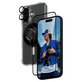Bundle Hoops + Tvrzené sklo UWF + Hard Case + Magnetic Ring Mount pro iPhone 16, PanzerGlass