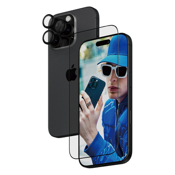 Bundle Hoops + Tvrzené sklo UWF pro iPhone 16 Pro, PanzerGlass